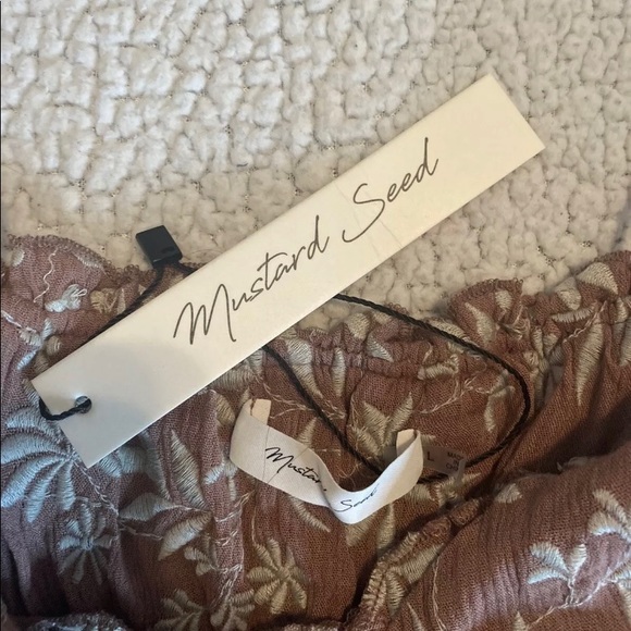 NWT Mustard Seed Pink Floral Top - Picture 2 of 2